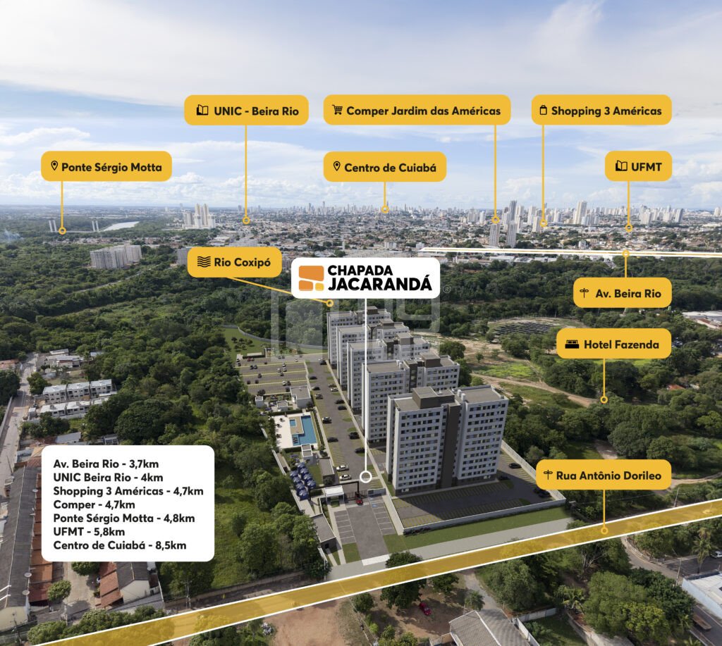 Início 35 Lançamento Chapada Jacarandá | Apartamentos MRV I Região Do Coxipó – Ao lado do Hotel Fazenda Mato Grosso - foto 7